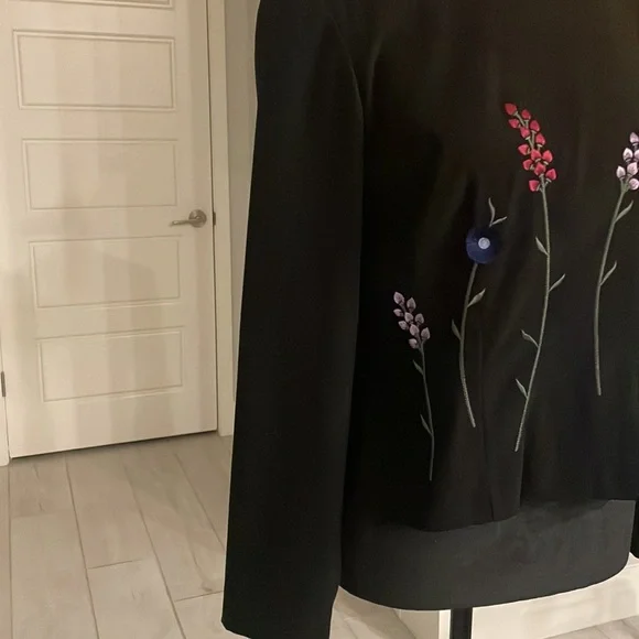 Vintage Positive Attitude Black VelvetTop Size 6 P - Picture 4 of 13